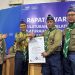 Penghargaan Qabilah PTMA Tergiat Tahun 2025 yang diberikan oleh Kwartir Wilayah Gerakan Kepanduan Hizbul Wathan Jawa Tengah. Foto: Ist.