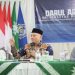 Rektor UMS Prof. Dr. Harun Joko Prayitno, M.Hum saat memberikan sambutan pada penutupan Darul Arqam Pimpinan UMS di PRM Krakitan, Sabtu (10/1/2026). Foto: Ist.