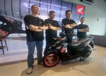 Sepeda motor All New Honda Vario 125 diperkenalkan ke publik Solo Raya melalui regional launching di Pakuwon Mall Solo Baru, Sabtu (17/1/2026). Foto: Ary Wahyu Wibowo