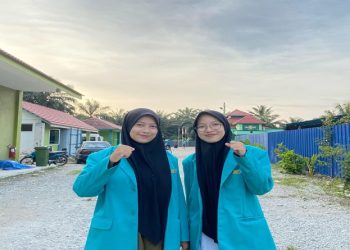 Dua mahasiswa UMS KKN-KI di Malaysia. Foto: Ist.