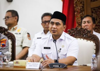 Wakil Gubernur (Wagub) Jawa Tengah Taj Yasin Maimoen (Gus Yasin) saat mewakili gubernur Jateng Ahmad Luthfi di Pendopo Kabupaten Pati, Rabu, (21/1/2026). Foto : Ist.