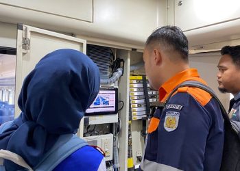 PT KAI Daop 6 Yogyakarta bersama DJKA Kemenhub melaksanakan kegiatan rampcheck sarana dan fasilitas perkeretaapian dalam rangka kesiapan pelayanan Angkutan Lebaran 2026. Foto: Ist.