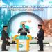 Direktur Utama PT Bank Syariah Indonesia (Persero) Tbk Anggoro Eko Cahyo didampingi Komisaris Utama BSI Prof Dr Muhadjir Effendy MAP (kanan) dan Dewan Pengawas Syariah BSI ProfDr KH Hasanudin (kiri) meresmikan penyesuaian nama perseroan menjadi PT Bank Syariah Indonesia (Persero) Tbk pada momen Tasyakuran Milad ke-5.