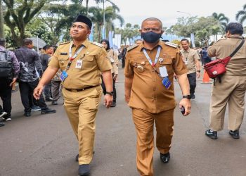Gubernur Ahmad Luthfi dan Wakil Gubernur Taj Yasin Maimoen mengikuti Rakornas Pemerintah Pusat dan Daerah tahun 2026 di Sentul International Convention Center (SICC), Bogor, Senin, 2 Februari 2026. Foto: Ist.