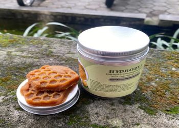 Hydrozea, hidrogel inovasi mahasiswa Teknik Kimia UMS berbasi limbah kulit jagung dan ramah lingkungan. Foto: Ist.