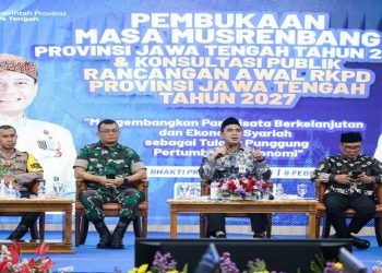 Wakil Gubernur Jawa Tengah, Taj Yasin saat acara Musrenbang Provinsi Jateng Tahun 2026 di Gradhika Bhakti Praja, Kota Semarang, Jumat 6 Februari 2026. Foto: Ist.