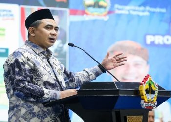 Wakil Gubernur Jateng Taj Yasin saat acara Musrenbang Jawa Tengah Tahun 2026, di Gedung Gradhika Bhakti Praja, Semarang, Jumat, 6 Februari 2026. Foto: Ist.