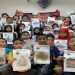 Mahasiswi KKN UMS menggelar kegiatan pengenalan budaya Nusantara di Sanggar Bimbingan (SB) Pelita Ilmu, Wangsa Melawati, Kuala Lumpur, Malaysia. Foto: Ist.