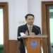 Pemaparan Promovendus Anton Adi Suryo pada Sidang Promosi Doktor Program Studi Pendidikan Program Doktor FKIP UMS. Foto: Ist.