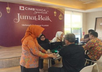 CIMB Niaga Syariah meluncurkan Program Jumat Baik di berbagai kota di Indonesia. Foto: Ist.