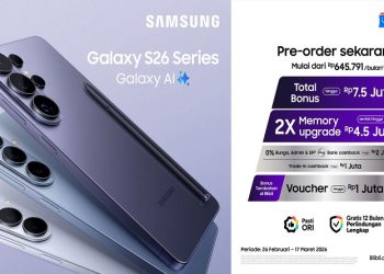 Blibli menghadirkan periode pre-order resmi Samsung Galaxy S26 Series yang berlangsung 26 Februari hingga 17 Maret 2026. Foto: Ist.