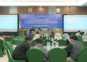 UMS evaluasi MASTA-PMB 2025 dirangkai penyusunan RTL serta pembentukan Panitia Inti MASTA-PMB 2026. Foto: Ist.