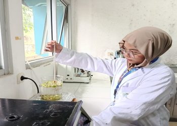 Yunika saat ditempatkan di Laboratorium Biosystem Landscape & Management (BLM). Foto: Ist.