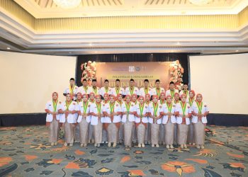 PPD Fakultas Kedokteran UMS menggelar upacara pelantikan dan pengambilan sumpah profesi dokter ke-57, Rabu (4/3/2026). Foto: Ist.