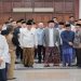 Ketua Komisi II DPR RI Rifqinizamy Karsayuda, Menteri ATR/BPN Nusron Wahid dan Gubernur Jateng Ahmad Luthfi saat acara safari Ramadan di gedung Gradhika Bhakti Praja, Semarang pada Sabtu, 7 Maret 2026. Foto: Ist.