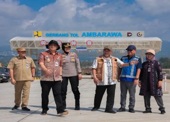 Gubernur Jateng Ahmad Luthfi meninjau kesiapan tol fungsional Bawen-Ambarawa, Selasa, 10 Maret 2026. Foto: Ist.