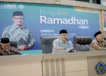 Penyampaian Tausyiah oleh Ketua Umum Pimpinan Pusat Muhammadiyah Prof. Dr. H. Haedar Nashir, M.Si. Foto: Ist.