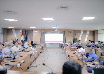 UMS menggelar rakor Akreditasi Institusi Perguruan Tinggi di ruang sidang BPH, Gedung Induk Siti Walidah lantai 6. Foto: Ist.