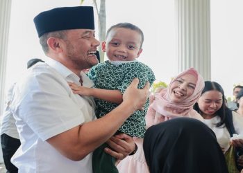 Gubernur Jawa Tengah, Ahmad Luthfi merayakan Lebaran bersama anak-anak panti asuhan dan komunitas disabilitas, Sabtu, 21 Maret 2026. Foto: Ist.