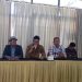 Penulis dan sastrawan asal Kabupaten Sukoharjo Panji Sukmo Her Asih memberikan keterangan pers, Rabu (1/4/2026). Foto: Indospektrum