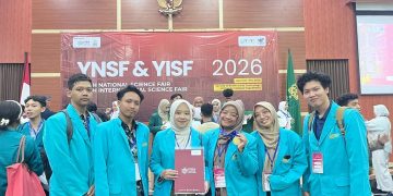 Tim Posturely UMS sabet gold medal di YISF 2026. Foto: Ist.