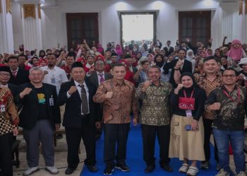 Gubernur Ahmad Luthfi menghadiri silaturahmi dan halal bihalal Apmiso Jawa Tengah di Wisma Perdamaian Semarang pada Jumat, 17 April 2026. Foto: Ist.