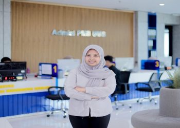 Afifah Faikar Husna usai menyelesaikan seleksi PMB UMS. Foto: Ist.