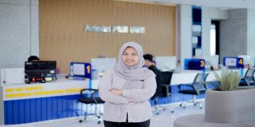 Afifah Faikar Husna usai menyelesaikan seleksi PMB UMS. Foto: Ist.