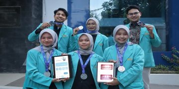 Tim FKG UMS meraih medali perak di kejuaraan YISF yang diselenggarakan di UIN Sunan Kalijaga Yogyakarta pada 6–9 April 2026. Foto: Ist.