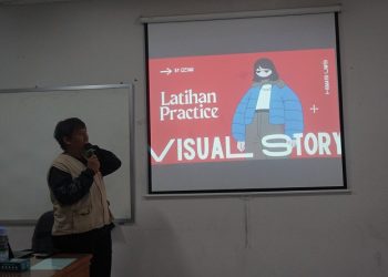 HMP IQT UMS menyelenggarakan kegiatan pelatihan desain grafis. Foto: Ist.
