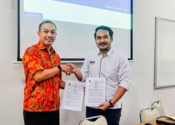 FHIP UMS melakukan MoU dengan Pengurus Daerah Kabupaten Sukoharjo Ikatan Notaris Indonesia (INI) di Ruang Sidang Dekanat FHIP UMS, Kamis (17/4/2026). Foto: Ist.
