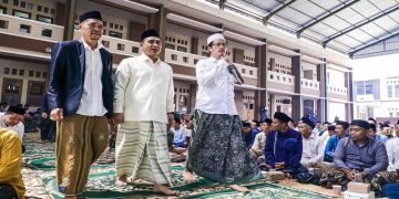 Wakil Gubernur Jawa Tengah, Taj Yasin Maimoenmenghadiri acara Halalbihalal Alumni Lintas Pesantren se-Kabupaten Magelang di Pondok Pesantren API ASRI Syubhanol Wathon Giri, Secang, Kabupaten Magelang, Minggu, 26 April 2026. Foto: Ist.