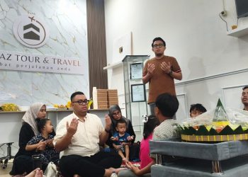 Biro perjalanan umrah, Bahtaz Tour & Travel melaunching tempat usahanya di Jalan Letjen Suprapto, Solo, Sabtu (25/4/2026). Foto: Ist.
