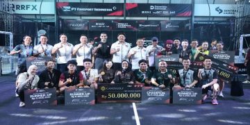 Gubernur Jawa Tengah, Ahmad Luthfi menghadiri penutupan dan penyerahan medali kepada para pemenang Sirnas Padel seri II-Semarang di Main Padel, Kota Semarang, Minggu malam, 26 April 2026. Forto: Ist.