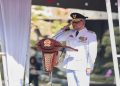 Gubernur Ahmad Luthfi menjadi inspektur upacara Peringatan Hari Otonomi Daerah ke-30 Tingkat Provinsi Jateng, Senin, 27 April 2026. Foto: Ist.