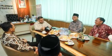 Kepala BPJPH, Ahmad Haikal Hasan menerima audiensi Wakil Gubernur Jawa Tengah, Taj Yasin Maimoen, di kantor BPJPH, Pinang Ranti, Jakarta Timur, Rabu 29 April 2026. Foto: Ist.