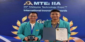 Tim Synexa UMS meraih Silver Award dalam ajang Malaysia Technology Expo 2026 di Kuala Lumpur, Malaysia melalui karya bertajuk SMART STROKE. Foto: Ist.