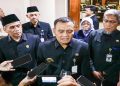Gubernur Jawa Tengah Ahmad Luthfi memberikan keterangan pers usai Rapat Paripurna di Gedung DPRD Jawa Tengah, Kamis, 30 April 2026. Foto: Ist.