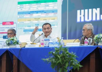 Kunjungan kerja spesifik Komisi II DPR RI ke Pemerintah Provinsi Jawa Tengah terkait pengawasan terhadap BUMD dan bank daerah, di gedung Gradhika Bhakti Praja, Semarang, Rabu (1/4/2026). Foto : Ist.