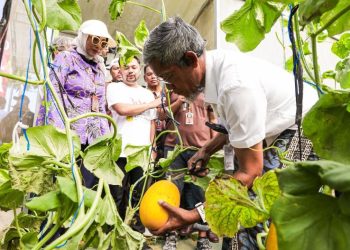 Sekretaris Daerah Jawa Tengah, Sumarno hadir mewakili Gubernur Ahmad Luthfi dalam Apel Siaga Penyuluh Pertanian dan Petani Milenial Jawa Tengah  di Agro Center Soropadan, Pringsurat, Kabupaten Temanggung, Jumat (24/4/2026). Foto : Ist.