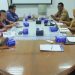 Direktur DRPPS UMS Prof Ir Sarjito M.T Ph.D memaparkan mekanisme pelaksanaan program yang akan diawali UMS. Pertemuan antara Bapperida Kabupaten Sragen dengan UMS ini digelar di ruang pertemuan DRPPS UMS lantai 5 Gedung Induk Siti Walidah.  Foto : Ist.
