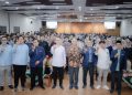 Wakil Ketua Majelis Permusyawaratan Rakyat Republik Indonesia (MPR RI), Dr Eddy Soeparno S.H M.H memberikan paparan didepan mahasiswa UMS dalam program MPR goes to campus. Foto : Ist.