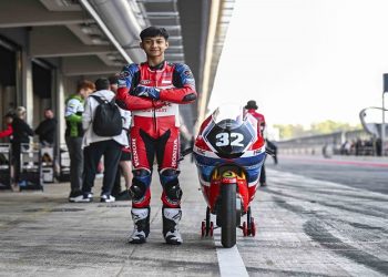Pembalap Muhammad Kiandra Ramadhipa siap berlaga di ajang Moto3 Junior World Championship 2026 di Sirkuit Barcelona-Catalunya, Spanyol pada 21-24 Mei 2026. Foto: Ist.