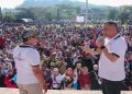 Gubernur Jawa Tengah, Ahmad Luthfi bersama ribuan buruh memperingati May Day 2026 di alun-alun Bung Karno, Ungaran, Kabupaten Semarang, Jumat pagi, 1 Mei 2026. Foto: Ist.