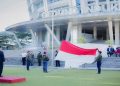 UMS menggelar Upacara Hardiknas 2026 di Halaman Gedung Induk Siti Walidah, Sabtu (2/5/2026). Foto: Ist.