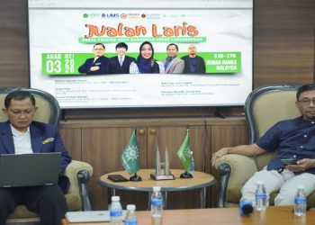 Suasana acara “jualan laris” bekal praktis agar dagangan cepat Laku dan berkah. Foto: Ist.