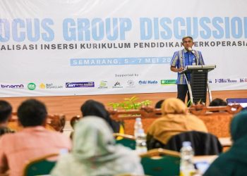 Sekda Provinsi Jawa Tengah, Sumarno menghadiri acara FGD Finalisasi Insersi Kurikulum Pendidikan Perkoperasian di Balai Pelatihan Koperasi dan UKM Jateng, Kota Semarang, Selasa, 5 Mei 2026. Foto: Ist.