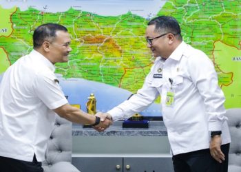 Gubernur Ahmad Luthfi menerima audiensi Kepala Kantor Wilayah Direktorat Jenderal Imigrasi Jawa Tengah Haryono Agus Setiawan di Semarang, Rabu 6 Mei 2026. Foto: Ist.