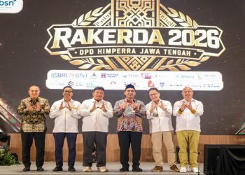 Wakil Gubernur Jawa Tengah, Taj Yasin Maimoen membuka Rakerda 2026 Himperra Jawa Tengah di Kota Semarang, Kamis, 7 Mei 2026. Foto: Ist.