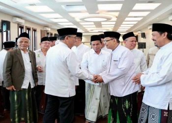 Forum Rais Syuriyah NU se-Jawa Timur menggelar pertemuan di Pondok Pesantren Lirboyo, Kediri, Kamis (7/5/2026). Foto: Ist.